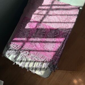 Vintage Pink and Purple Scarf